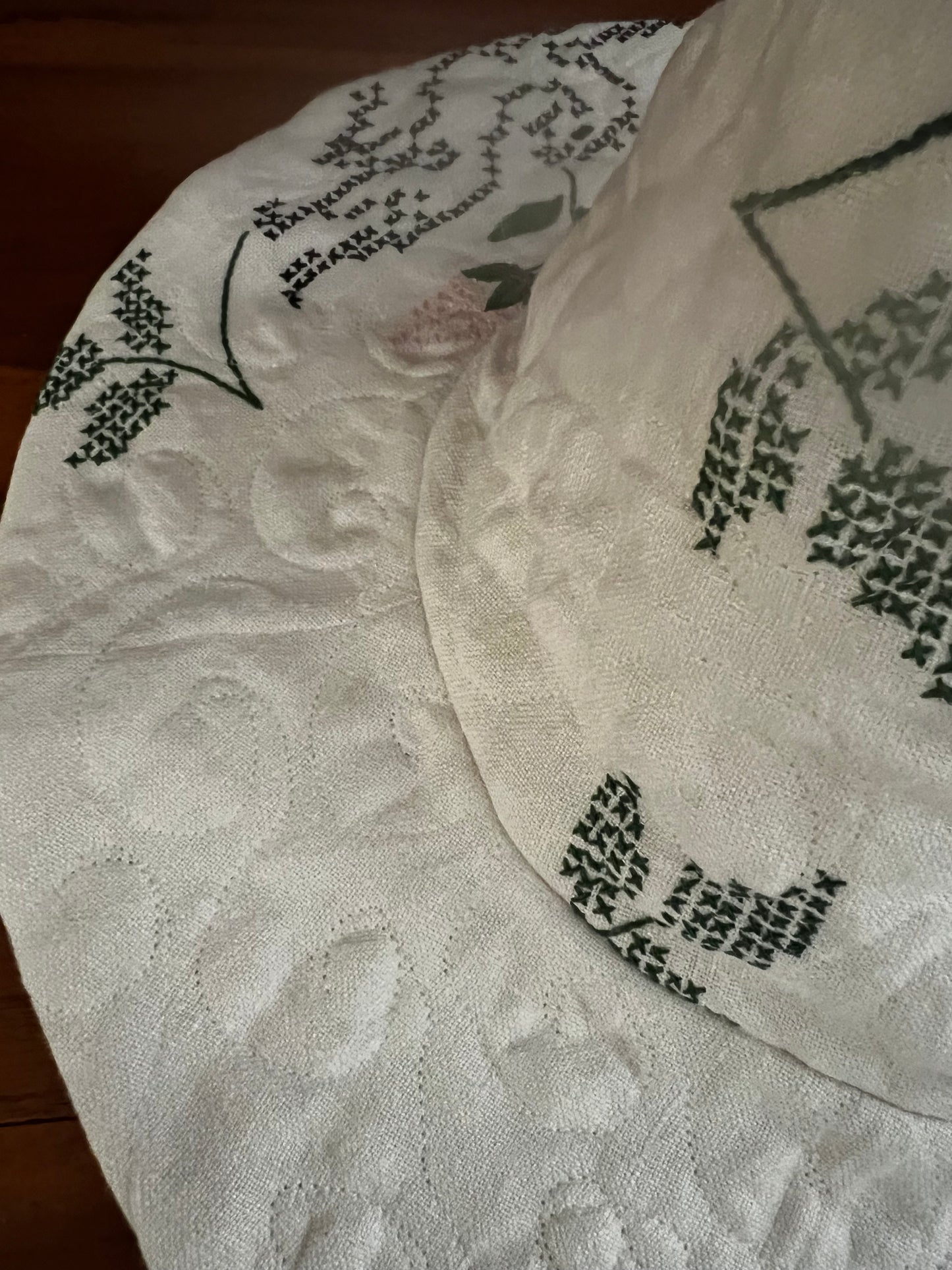 rose embroidered hat