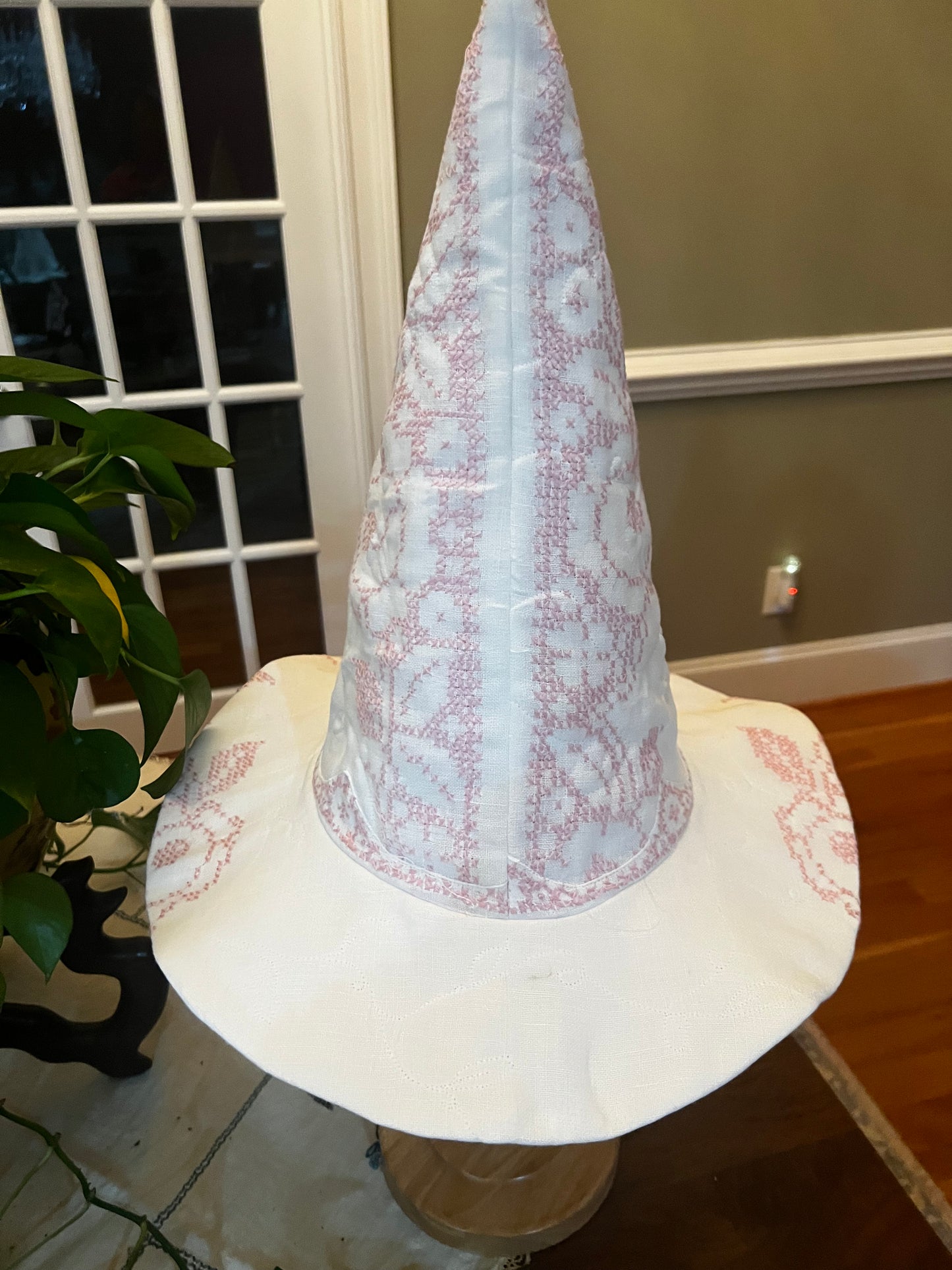 Dainty Pink rose witches hat
