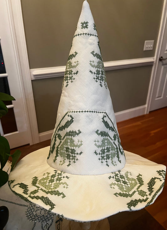 Green tulip witches hat