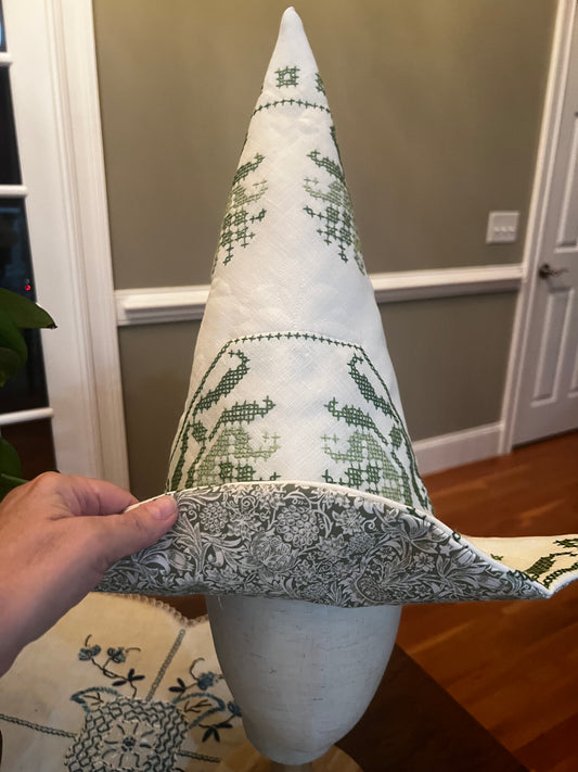 Green tulip witches hat