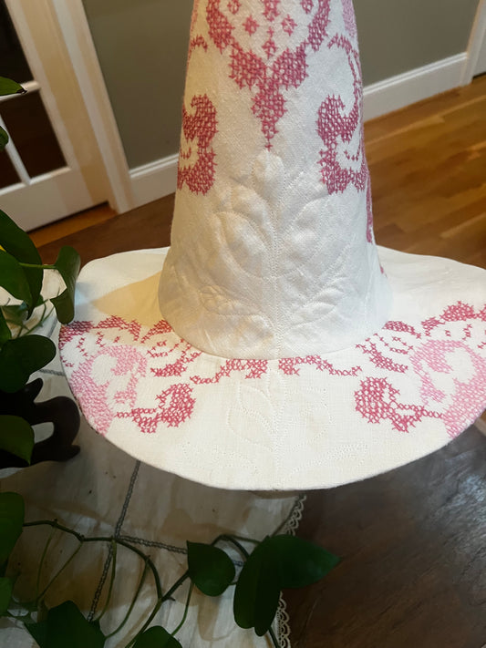 Pink and Plum witches hat