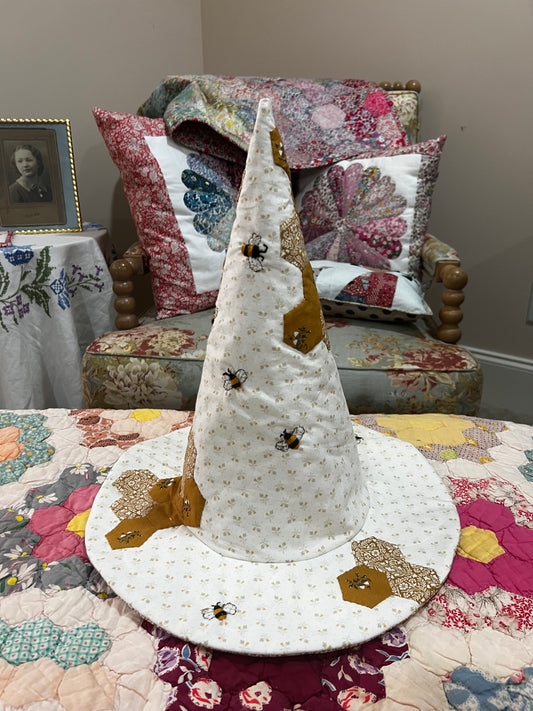Honeycomb and bee hat