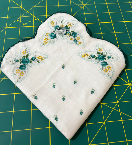 vintage handkerchief herb Sachet