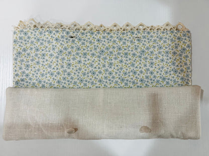 Lovely blue and pearl embroidered candle holder