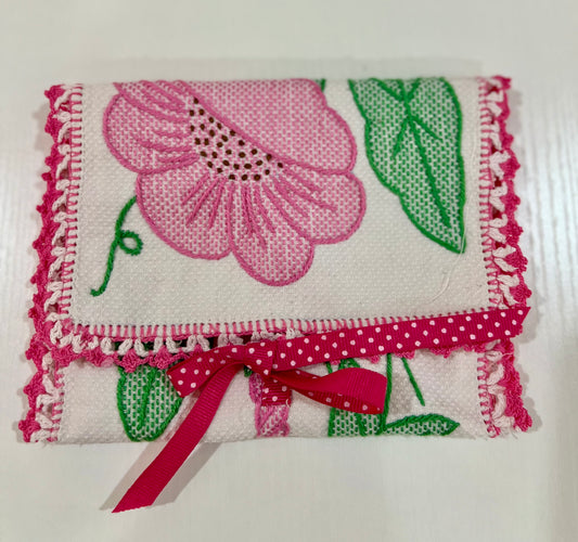 Lovely applique tarot card holder