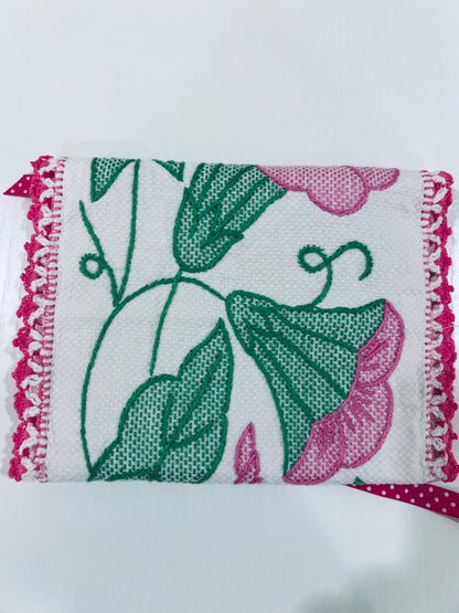 Lovely applique tarot card holder